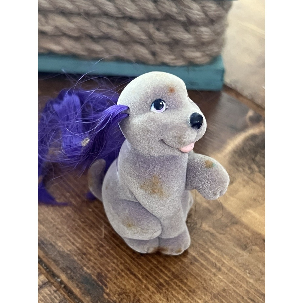 My Little Pony Lil Litters My Little Puppy Lady Labrador Purple Flocked 1990s
